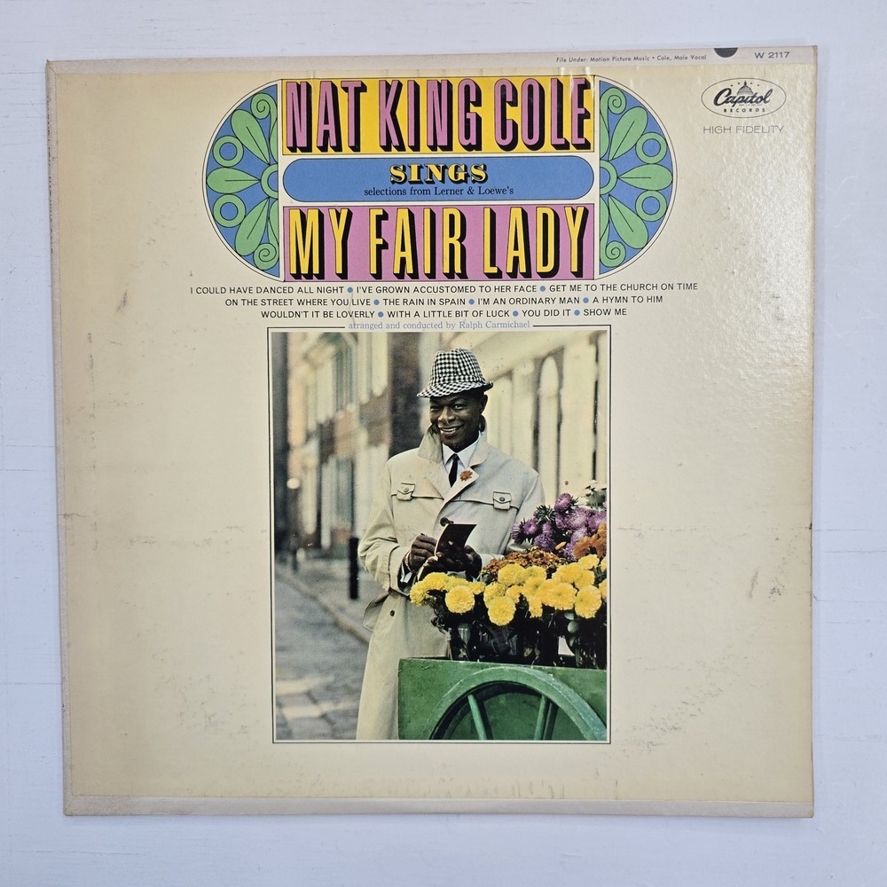 Nat King Cole Sings My Fair Lady LP VG+/VG Pop 1964 Vintage Vinyl Stereo W-2117